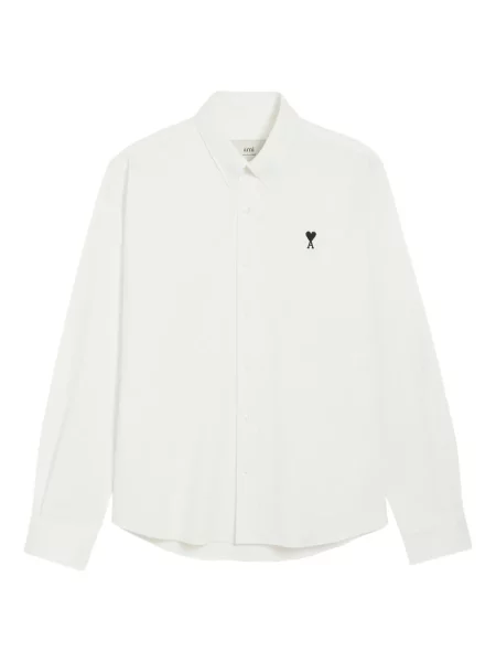 Cămașă Ami Paris din poplin alb