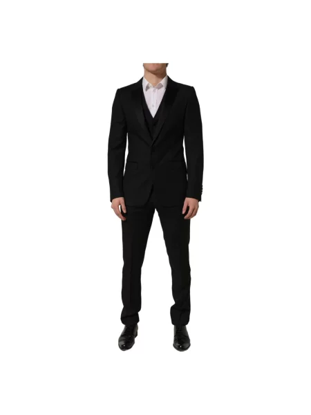 Garnitur Dolce And Gabbana wełniany szary