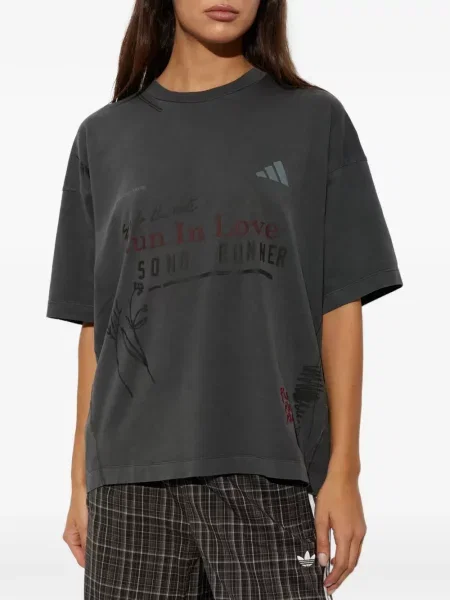 Fustă Adidas cu broderie conici cu model camuflaj negru