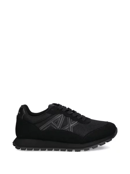 Sneakerși Armani Exchange cu autograf negru
