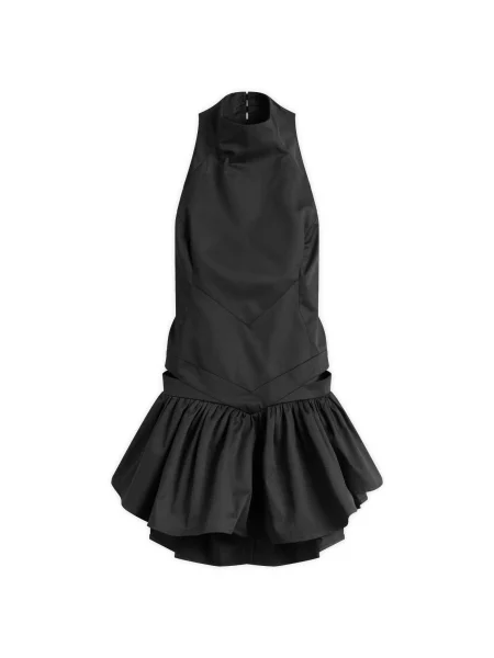 Sukienka Tolu Coker z wysokim kołnierzem czarna