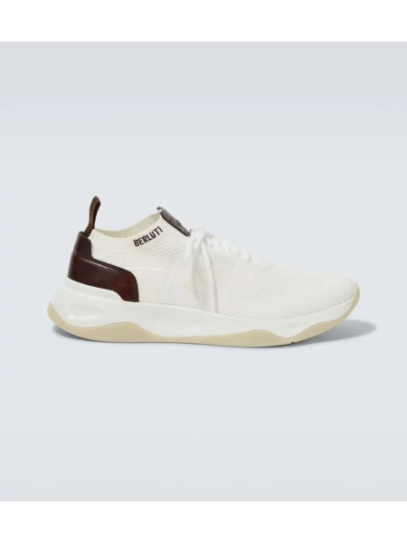 Usnjene superge Berluti bela