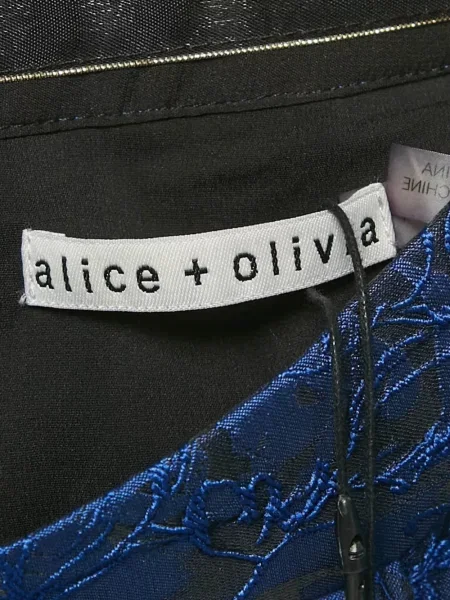 Fusta mini Alice + Olivia cu model floral albastru