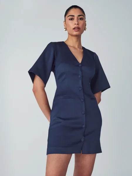 Willa Rochie tip bluză Wendy bleumarin