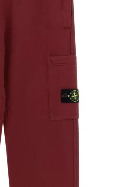 Spodnie dziecięce Stone Island czerwone