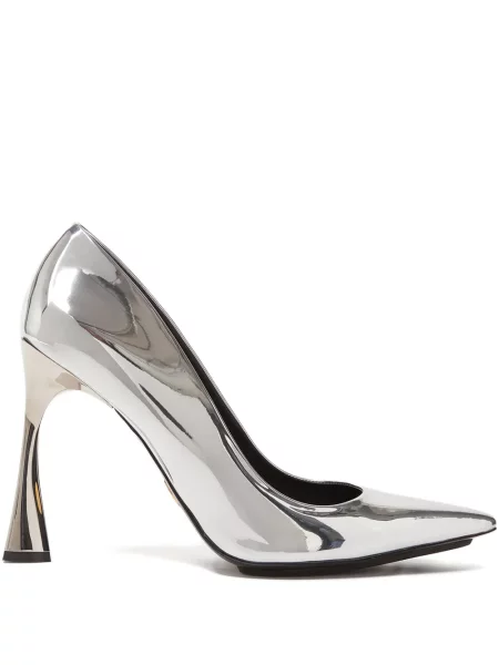 Pantofi cu toc Stella Mccartney argintiu