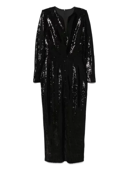 Rochie Silk Love & Lace cu paiete de mătase de costum negru