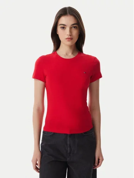 Tommy Jeans Tričko námornícka modrá červená