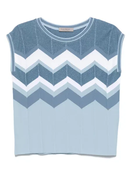 Vestă D.exterior tricotate albastru