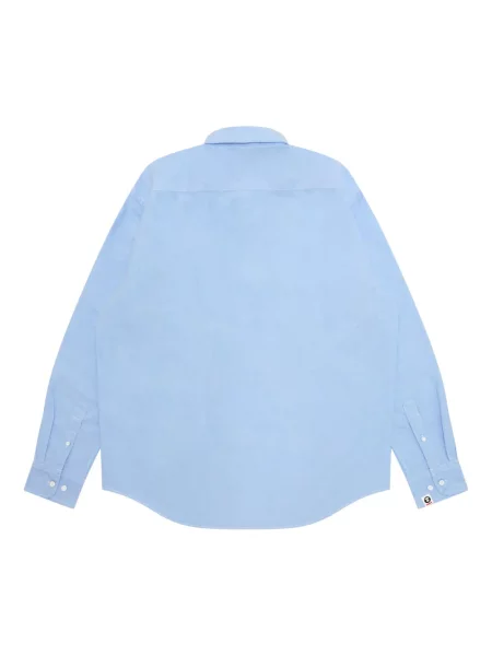 Cămașă Aape By A Bathing Ape din țesătură twill albastru