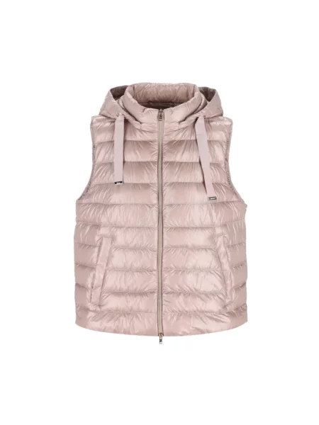 Kamizelka Herno z kapturem różowa