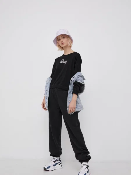 Суитчър Roxy с апликация черно