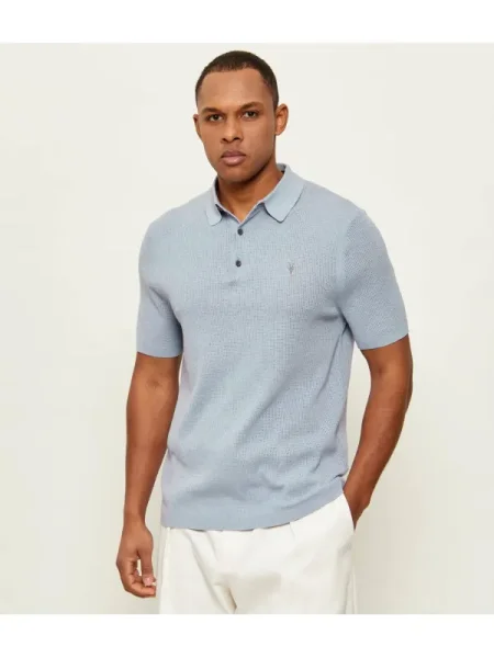 AllSaints Polo AUBREY albastru