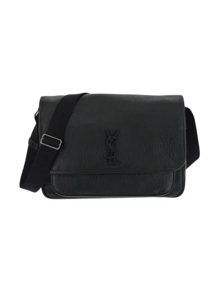 Torba crossbody Saint Laurent skórzana czarna