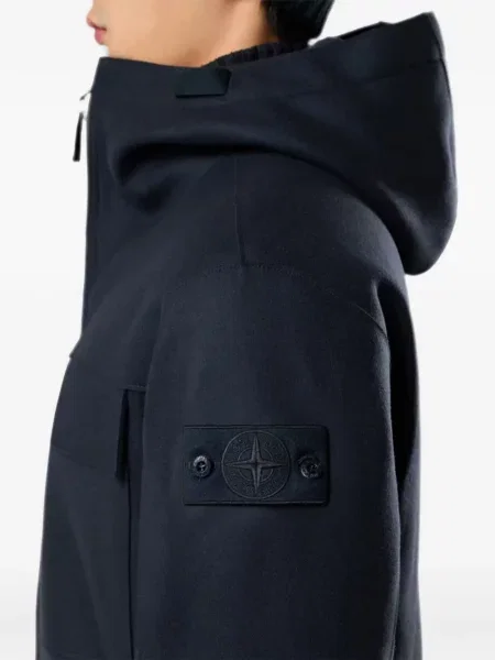 Geacă Stone Island cu strasuri albastru