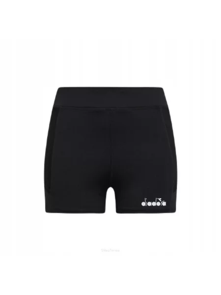 Spodenki tenisowe Diadora Short Tights Pocket czarne