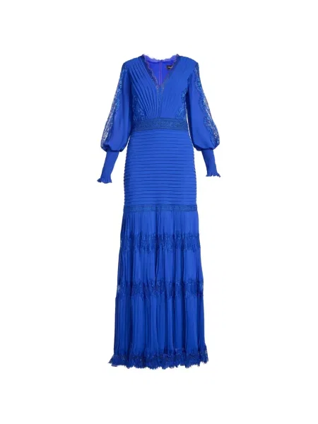 Rochie maxi Tadashi Shoji din dantelă albastru