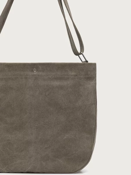 A.P.C. torebka shopper Besace Journal zielona