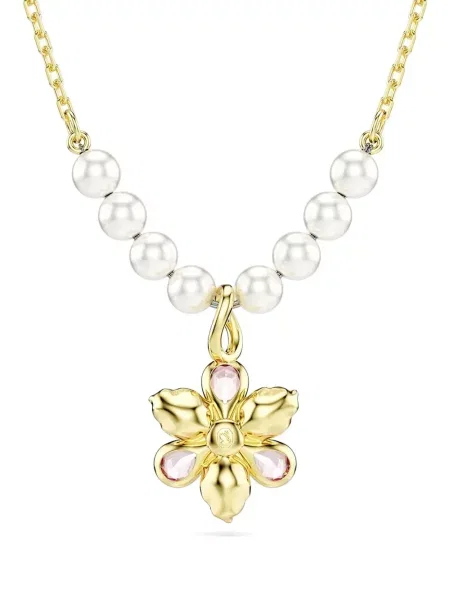 Висулка Swarovski с перли на цветя