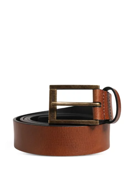 Cu centură curea Dolce & Gabbana din piele maro