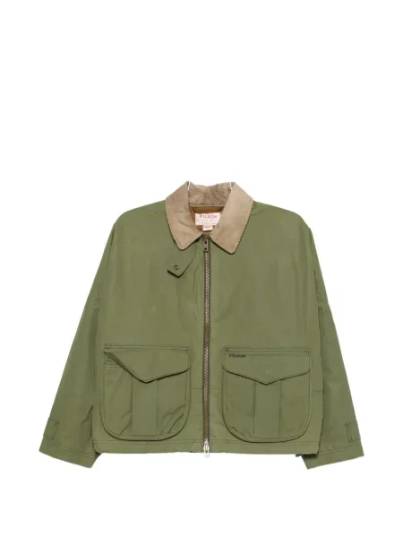 Gulerat geacă Filson de catifea cord verde
