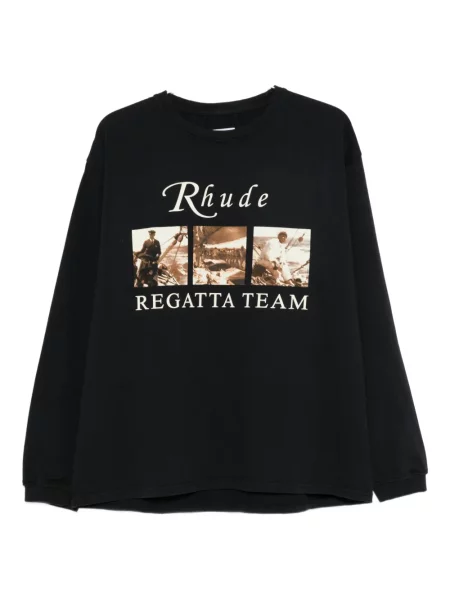 Tricou Rhude cu imagine negru