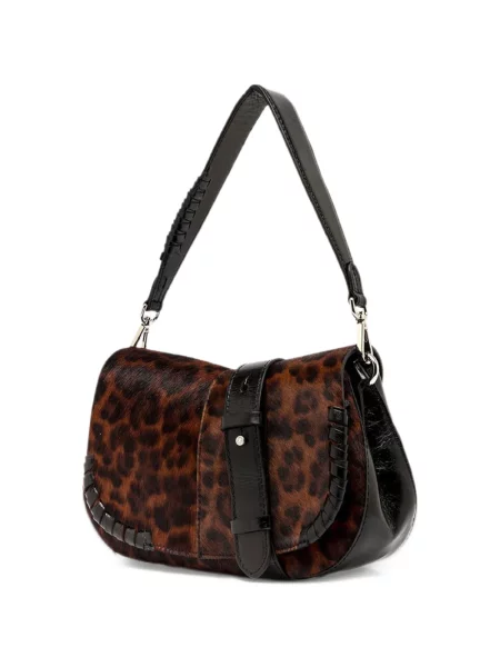 Geantă shopper Gianni Chiarini cu imagine cu model leopard maro