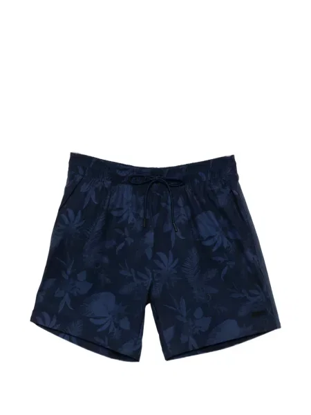 Slip de baie Boss cu model floral albastru