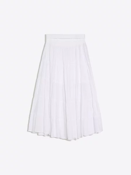 Bershka Fustă natural alb