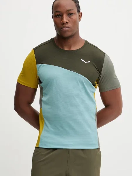 Športna kratka majica Salewa Puez Sporty Dry zelena