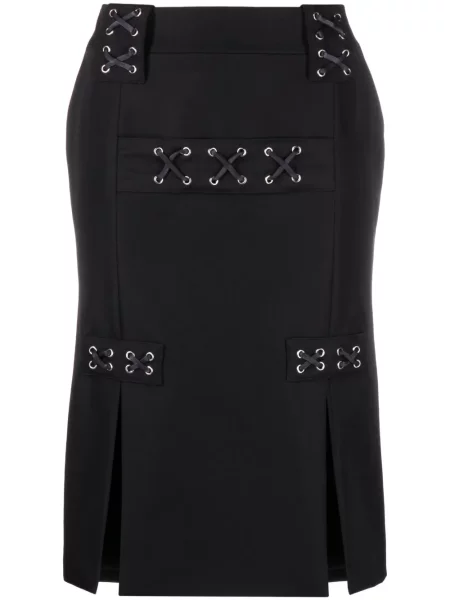 Fustă tip creion Alessandra Rich până la genunchi negru