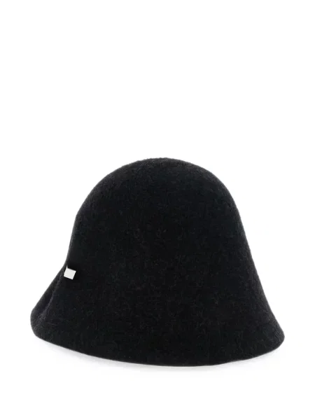 Căciulă Jacquemus de lână asimetrică negru