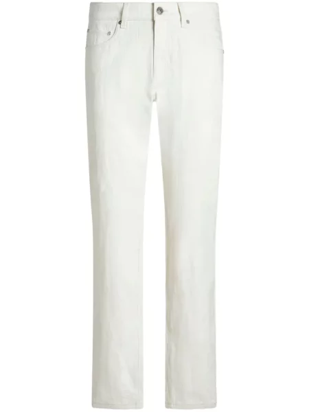 Žakárové džíny Etro bílé