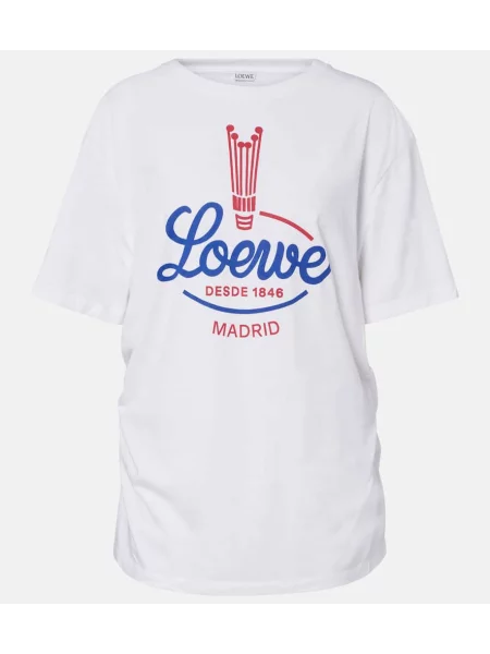 Tricou Loewe din jerseu cu autograf alb