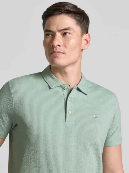 Koszulka polo o kroju regular fit z wyhaftowanym logo Lerros