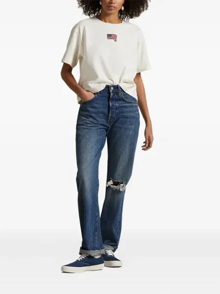 Tricou Polo Ralph Lauren de in scurt cu imagine albastru