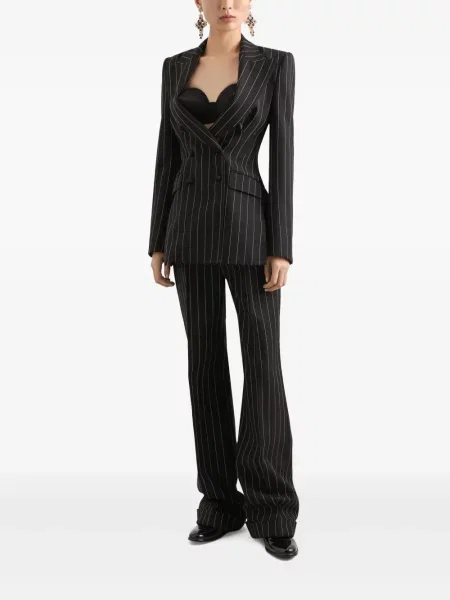 Pantaloni Dolce & Gabbana cu dungi negru