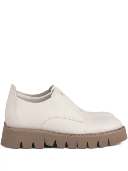 Pantofi loafer Pedro Garcia cu platformă alb