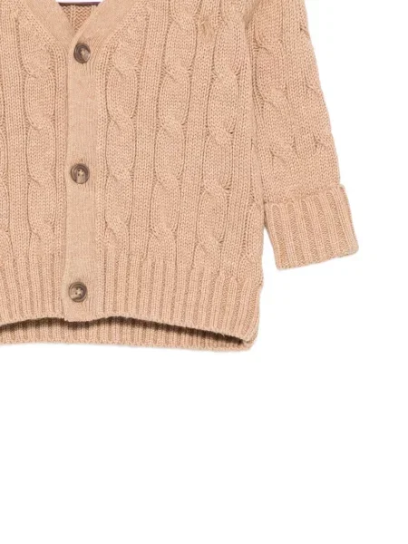 Kardigan dziecięcy Polo Ralph Lauren brązowy