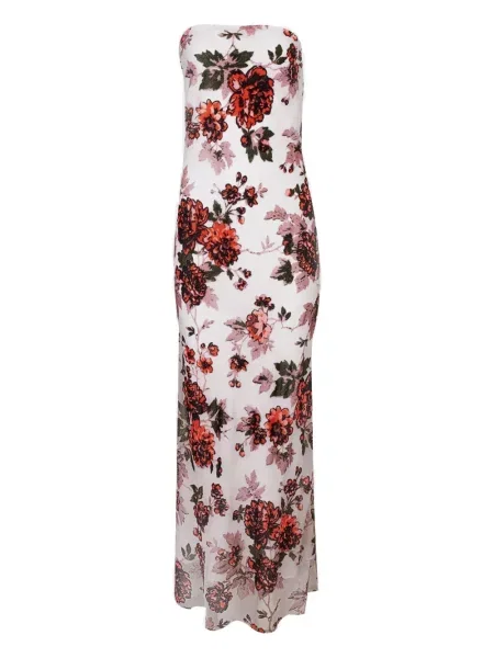 Rochie Rodarte cu model floral cu imagine alb