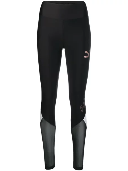 Leggings Puma transparente negru