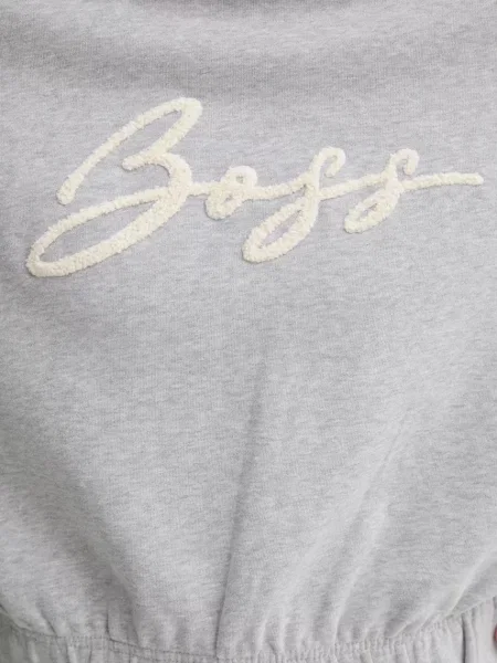 Меланжевый свитер Boss Orange серый