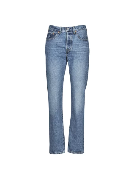 Boyfriend fit kavbojke Levi's® obrezano modra