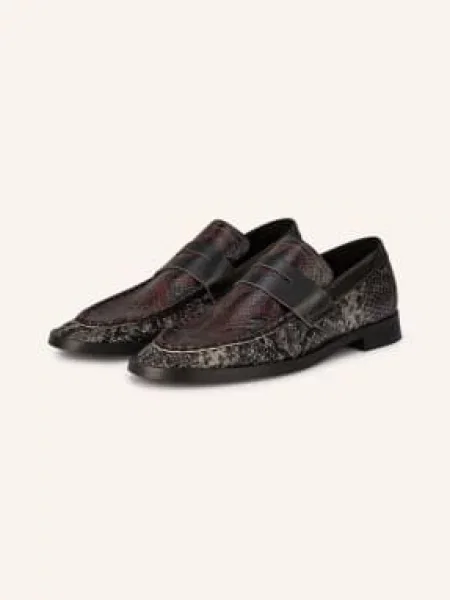 Miista Penny Loafers tmavě hnědá / šedá černá