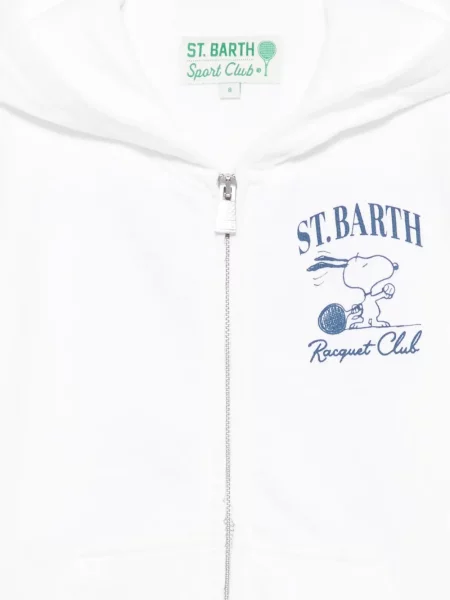 Bluza z kapturem dziecięca Mc2 Saint Barth biała