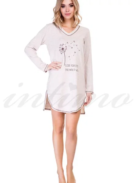 Ночная рубашка Fleri коричневая