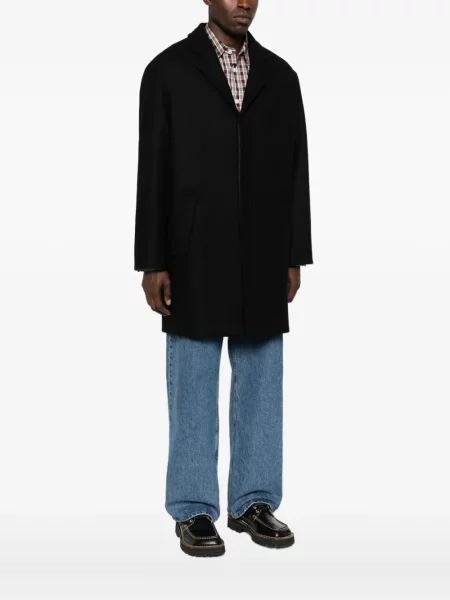 Palton Maison Kitsune cu rever negru