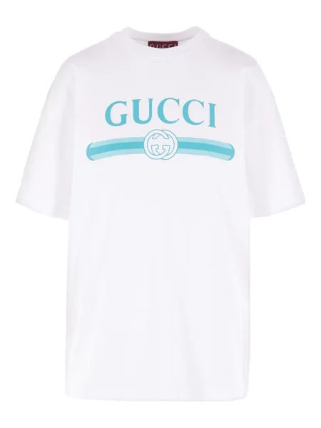 Tricou Gucci cu imagine alb