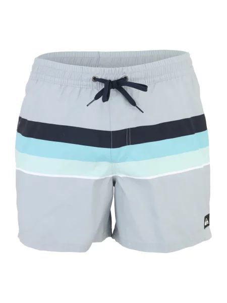 QUIKSILVER Plavecké šortky EVERYDAY VOLLEY světlemodrá / světle šedá / světle zelená černá