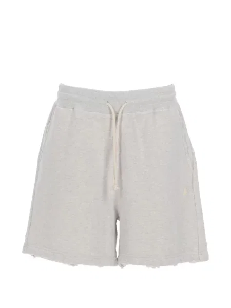 Pantaloni scurți Golden Goose cu cordon gri